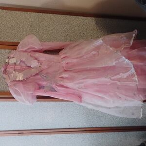 Wizard Of Oz Glenda Costume  With Crown Size Small